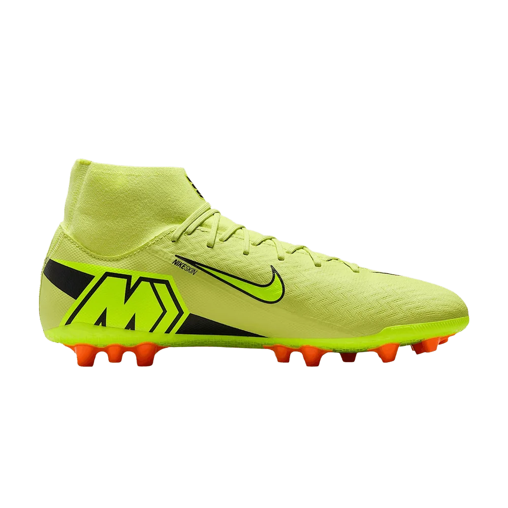 Krossovki-Nike-Zoom-Mercurial-Superfly-10-Academy-AG-Limelight-Hyper-Crimson