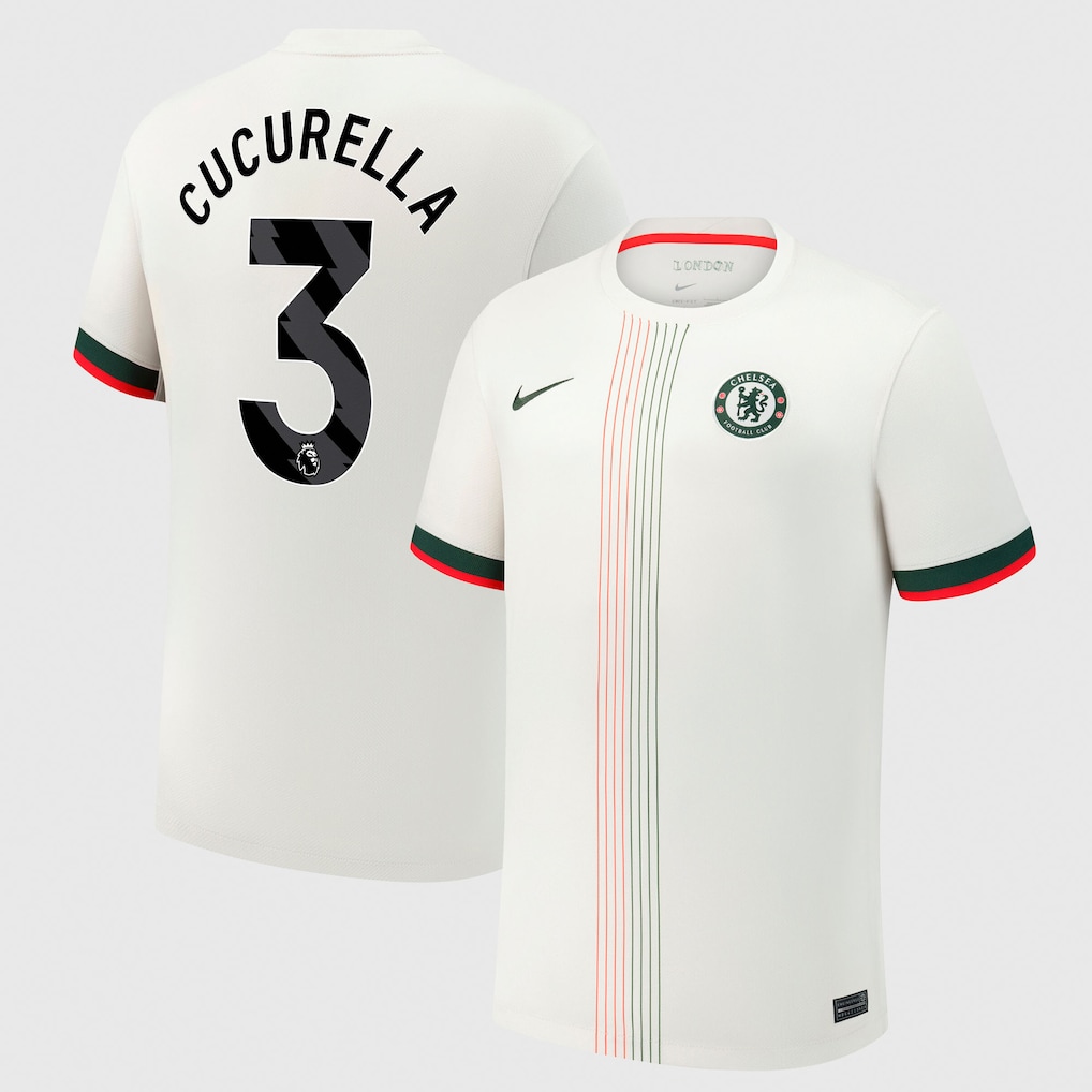 Футбольное джерси Chelsea Nike Away Stadium Shirt 2025-26 with Cucurella 3