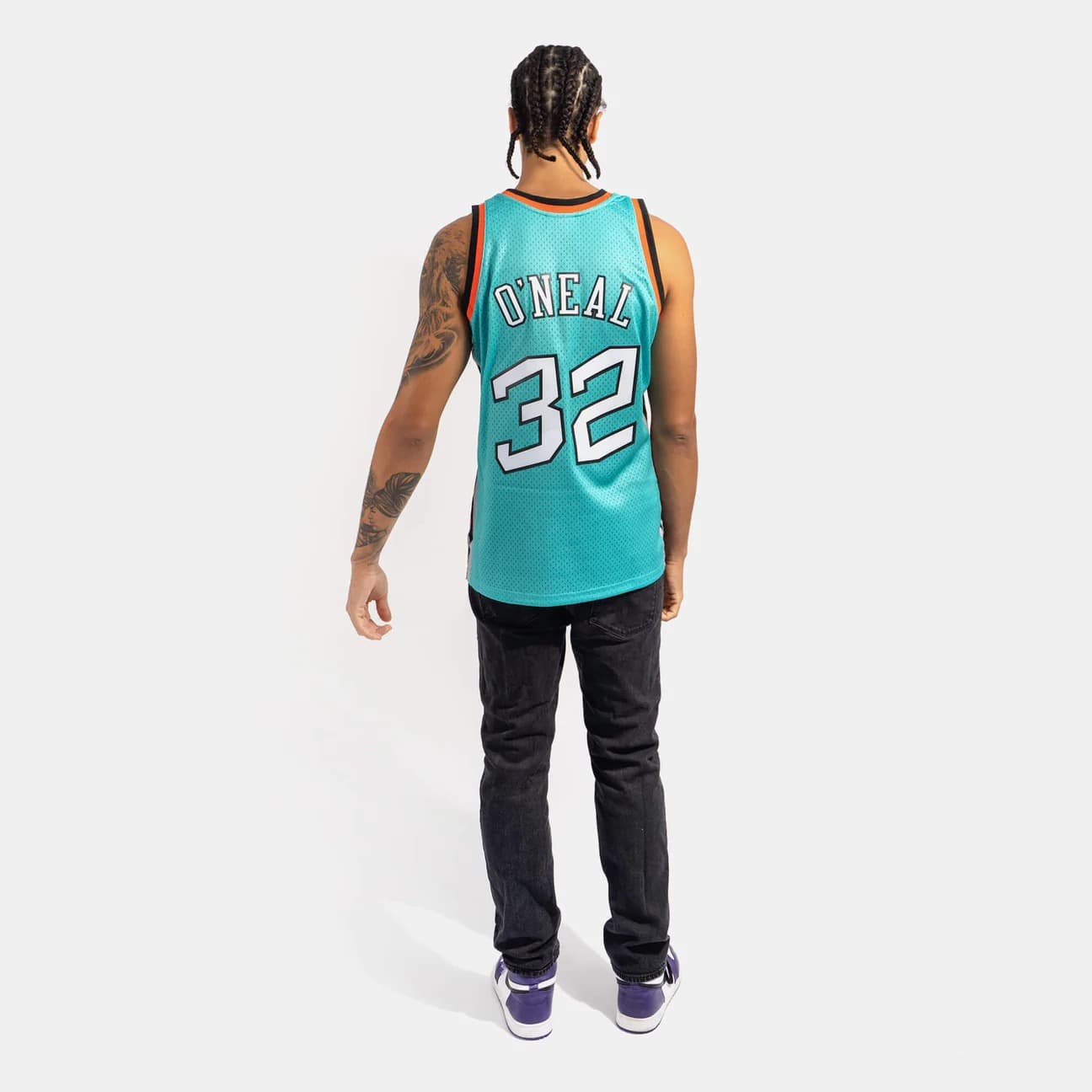 Баскетбольная джерси 1996 All Star Game Shaquille O’Neal #32 Swingman Hardwood Classics Teal Jersey
