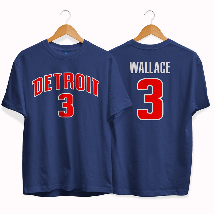 Футболка Detroit Pistons 3 Ben Wallace tee by slamdunk
