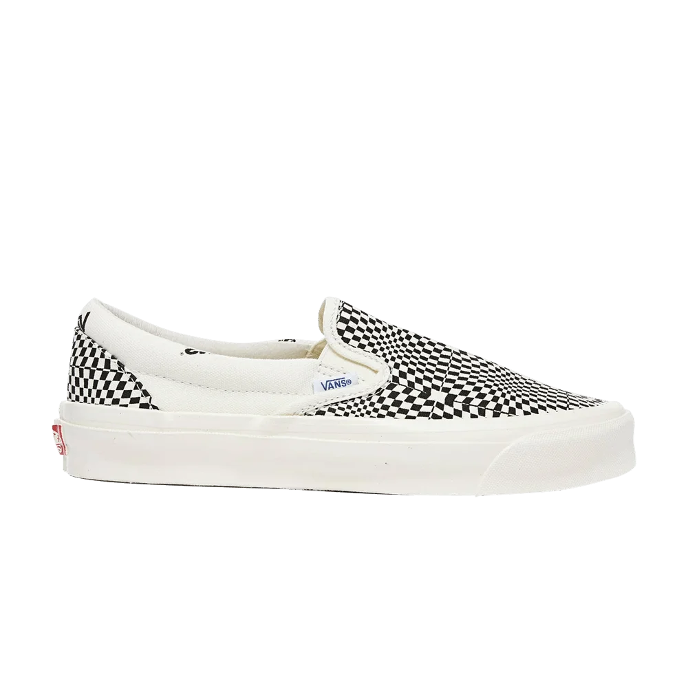 Кроссовки Vans OG Classic Slip-On LX 'Optical Checkerboard - Black Marshmallow'