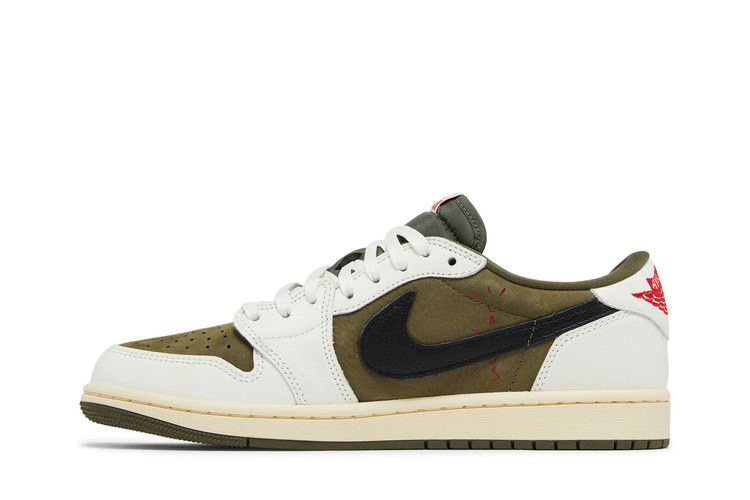 Кроссовки Travis Scott x Air Jordan 1 Retro Low OG SP 'Reverse Olive / Medium Olive'
