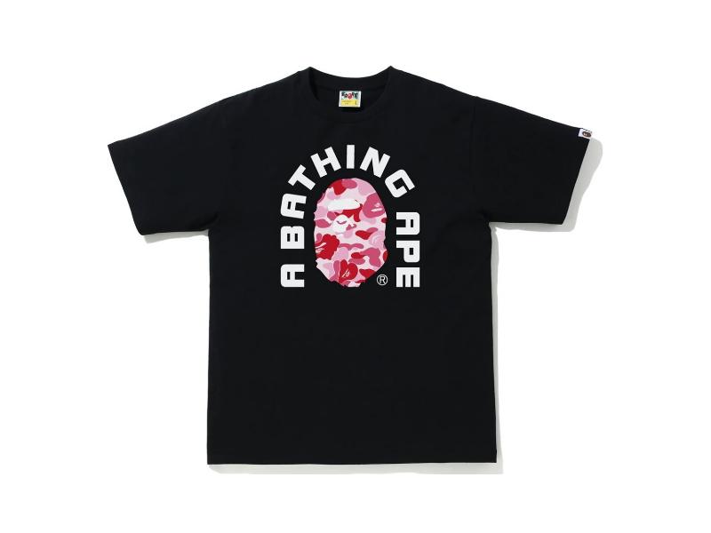 Футболка BAPE ABC Camo College 2020 Tee Black/Pink