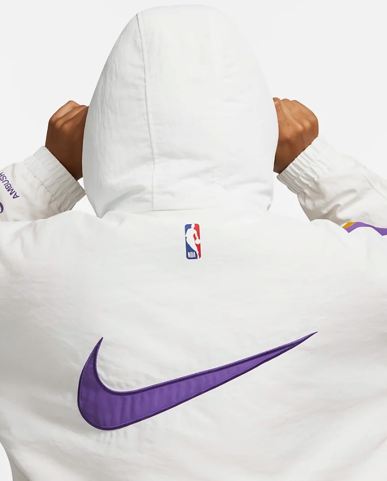 Куртка с капюшоном Nike x Ambush NBA Collection Lakers Jacket White/Purple/Gold