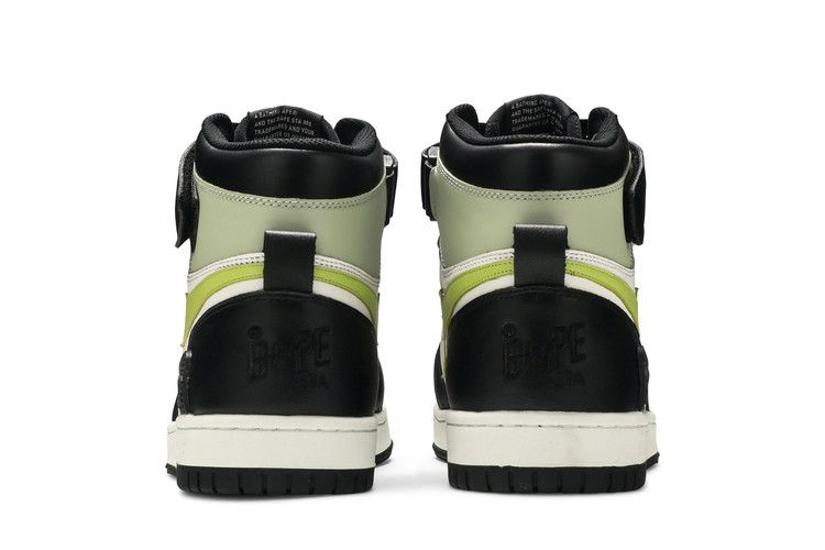 Кроссовки BAPE Block Sta High 'Black Lime'