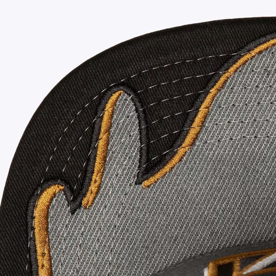 Бейсболка Mitchell & Ness Gray Vegas Golden Knights Rising Tide OG Snapback Hat