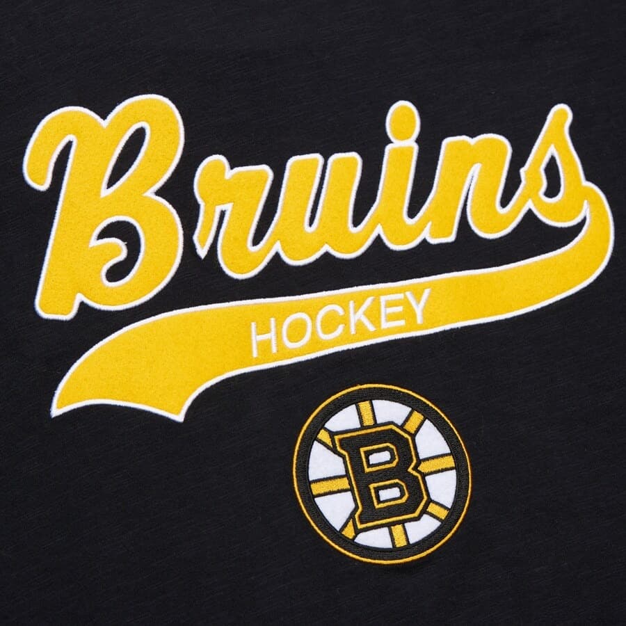 Футболка Mitchell & Ness Black Boston Bruins Legendary Slub T-Shirt