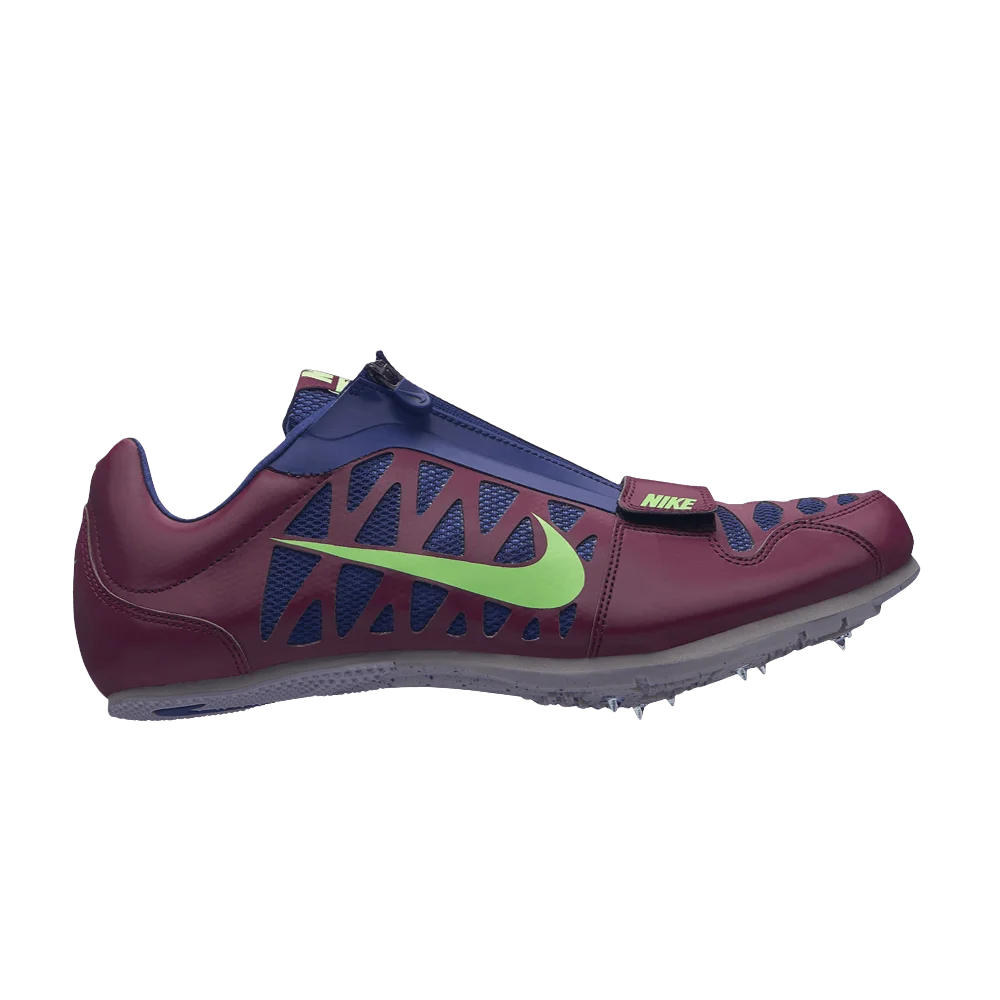 Krossovki-Nike-Zoom-Long-Jump-4-Bordeaux-Lime-Blast