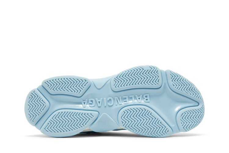 Кроссовки Balenciaga Triple S Sneaker 'Allover Logo - Light Blue'
