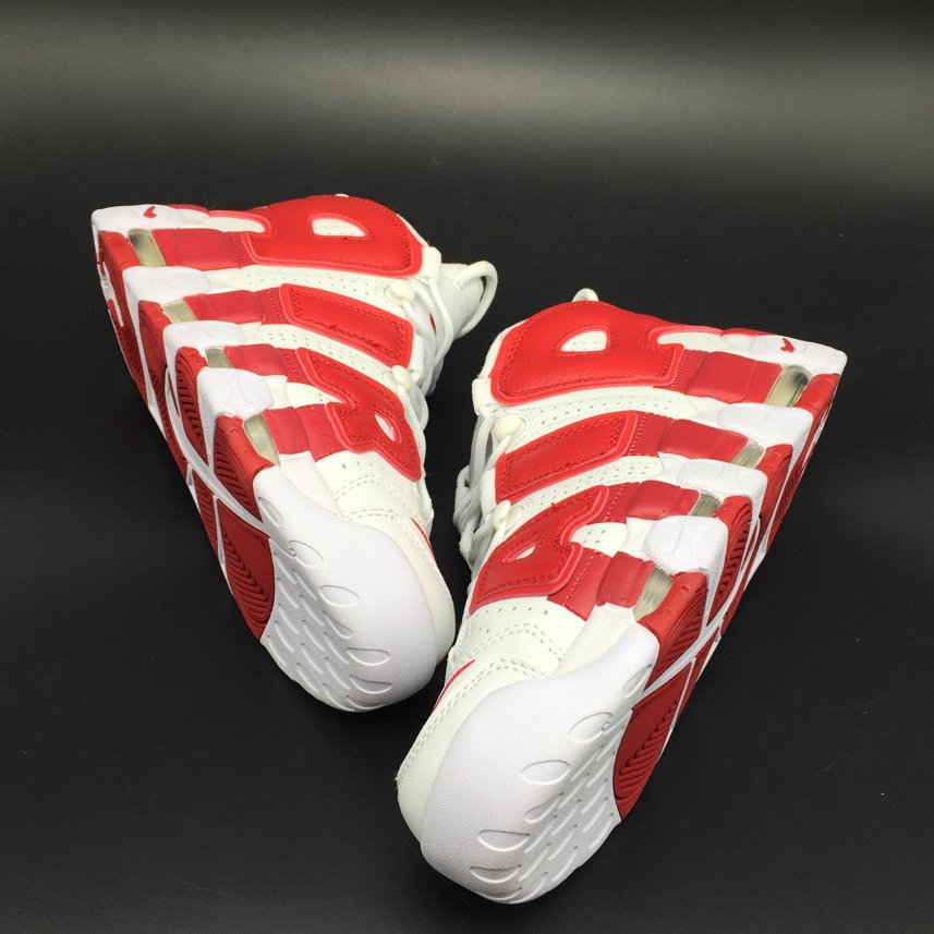 Кроссовки Nike Air More Uptempo White Varsity Red