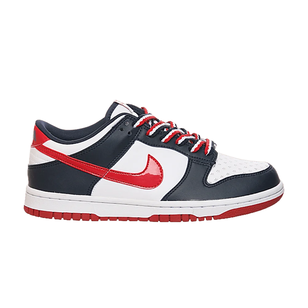 Krossovki-Nike-Dunk-Low-GS-Varsity-Red-Obsidian