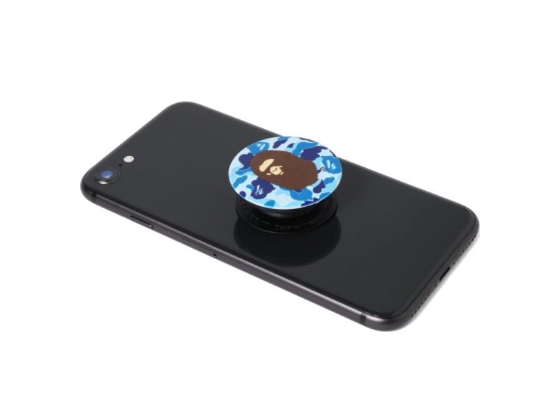 Попсокет BAPE ABC Ape Head Popsockets Blue
