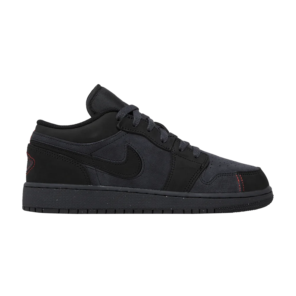 Krossovki-Air-Jordan-1-Low-SE-Craft-GS-Dark-Smoke-Red