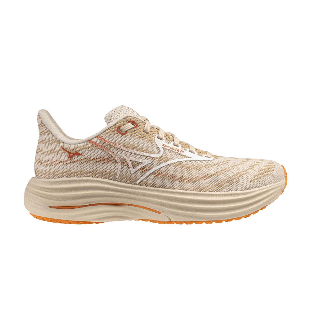 Krossovki-Mizuno-Wmns-Wave-Rider-29-Beige-Red