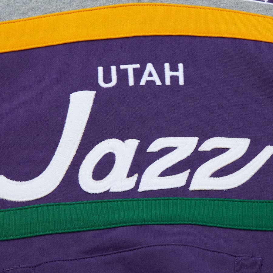 Худи Mitchell & Ness Gray Utah Jazz Head Coach Pullover Hoodie