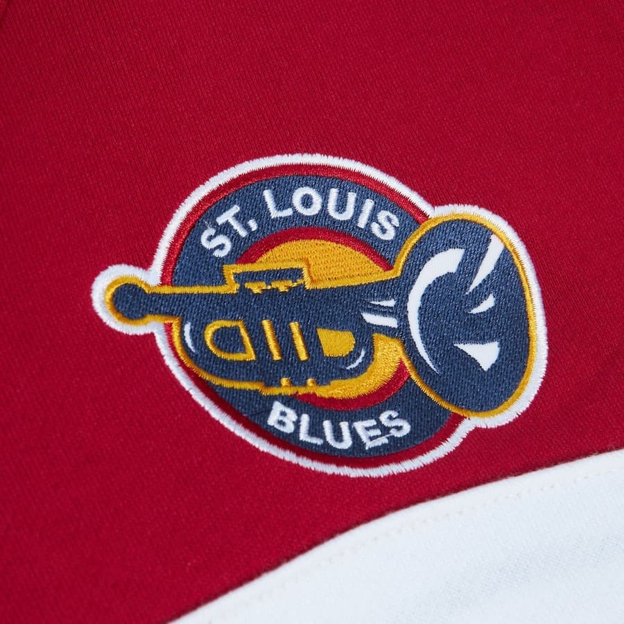 Худи Mitchell & Ness Navy St. Louis Blues Head Coach Pullover Hoodie
