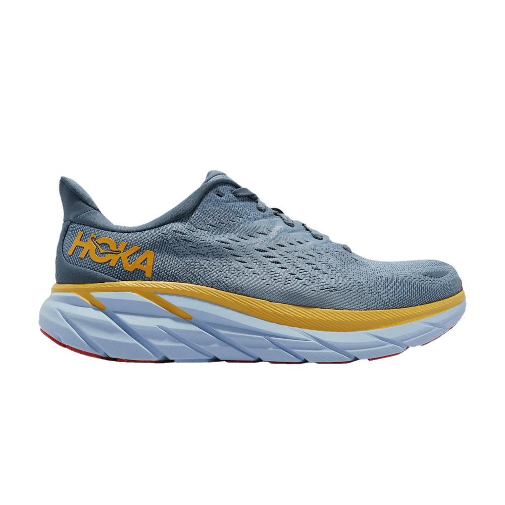 Кроссовки HOKA Clifton 8 2E Wide 'Goblin Blue Mountain Spring'