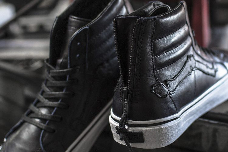 Кроссовки Vans Blends x Sk8-Hi Reissue Zip LX 'Bones - Peacoat'