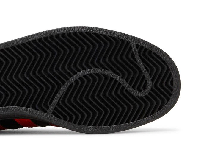 Кроссовки Adidas Superstar 'Core Black Vivid Red'