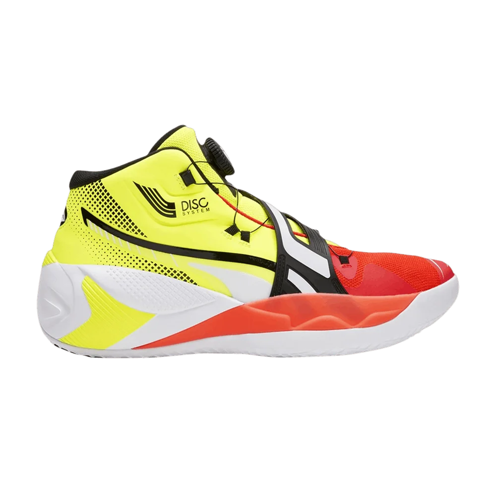 Кроссовки Puma Disc Rebirth 'Yellow Alert Red Blast'