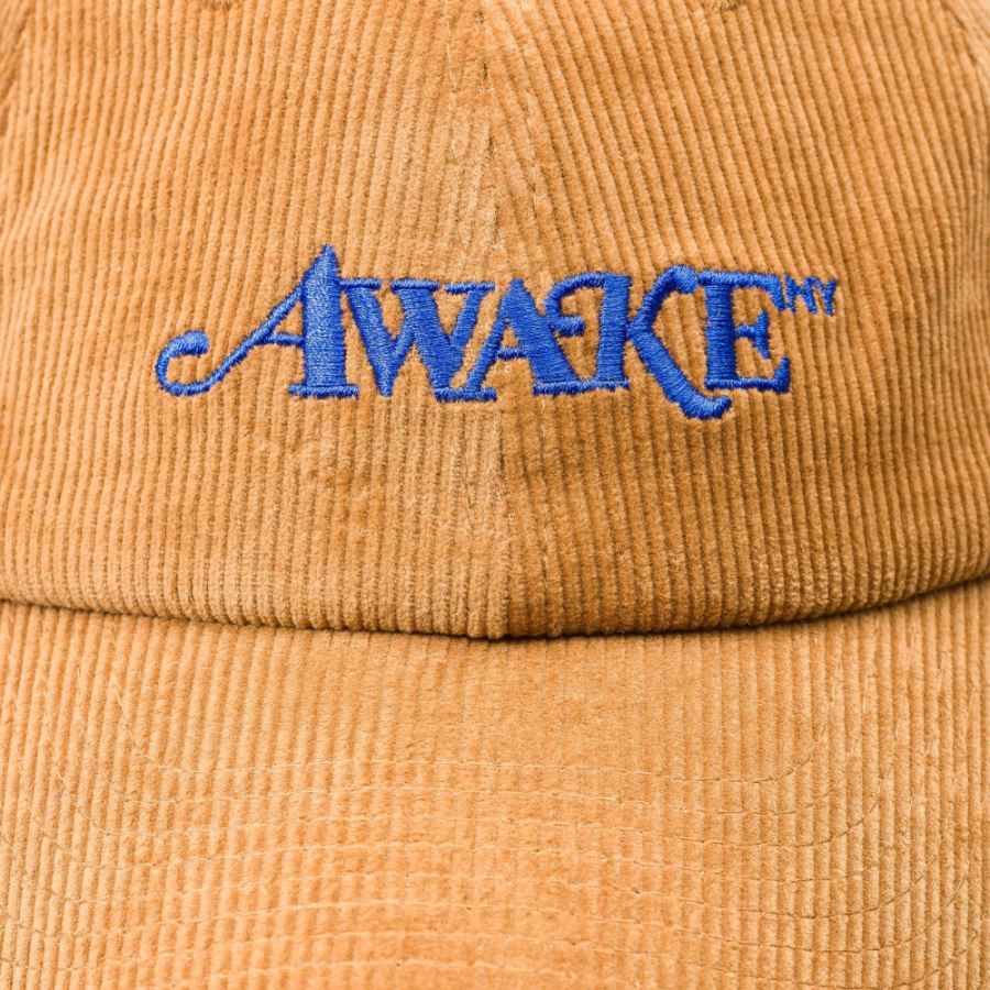 Awake-Corduroy-Classic-Logo-Dad-Hat-Tan-4