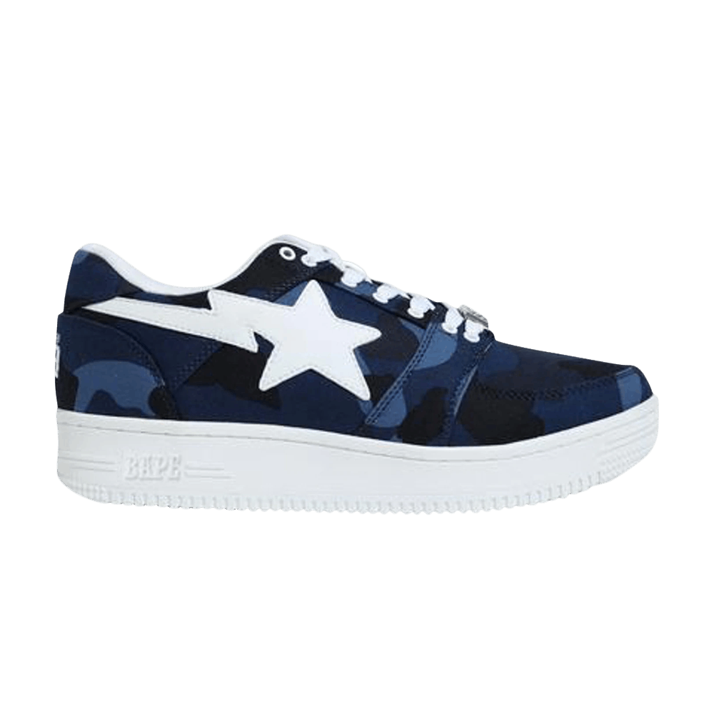 Bapesta Canvas Low 'Navy Camo'