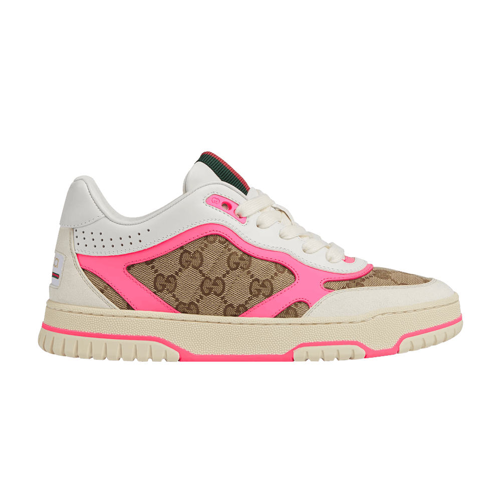 Кроссовки Gucci Wmns Re-Web Sneaker 'GG Canvas - Beige Fuchsia'