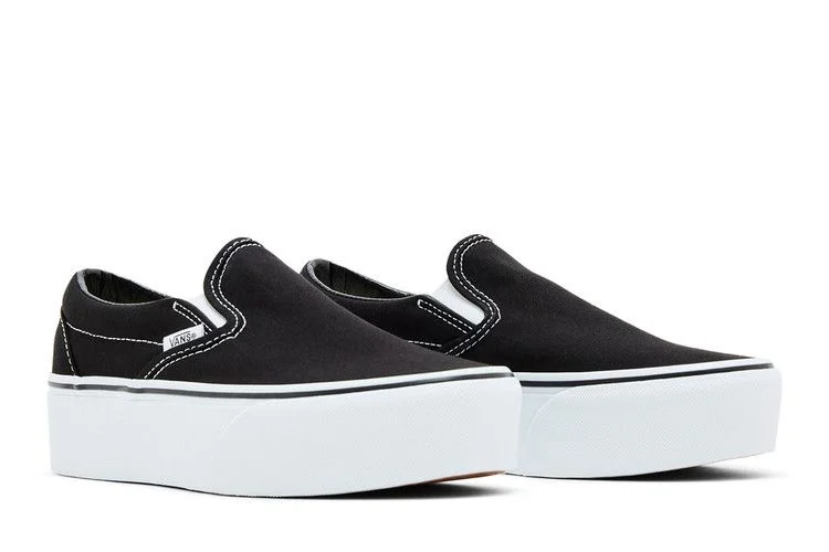 Vans-Classic-Slip-On-Stackform-Black-White-7