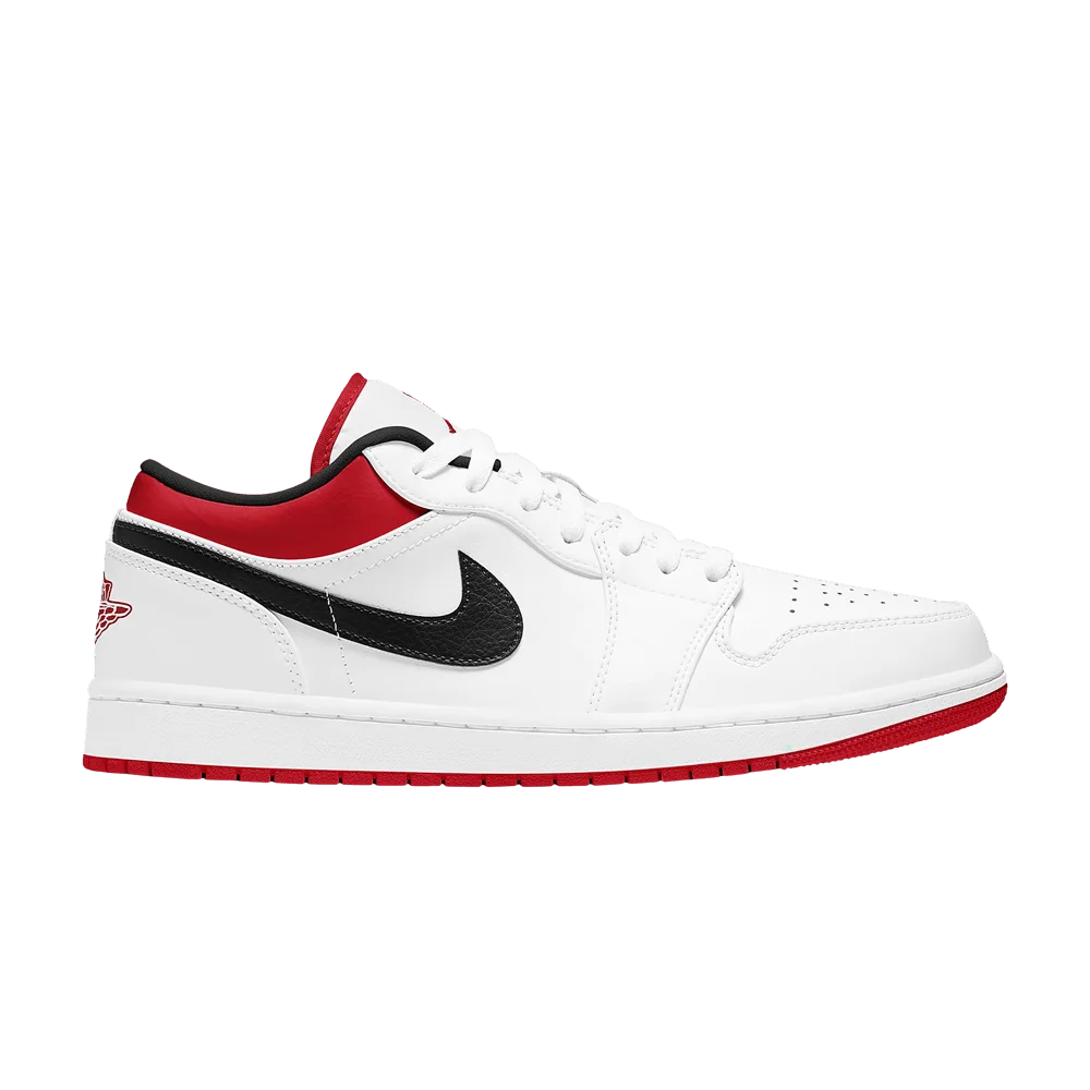 Krossovki-Air-Jordan-1-Low-White-University-Red