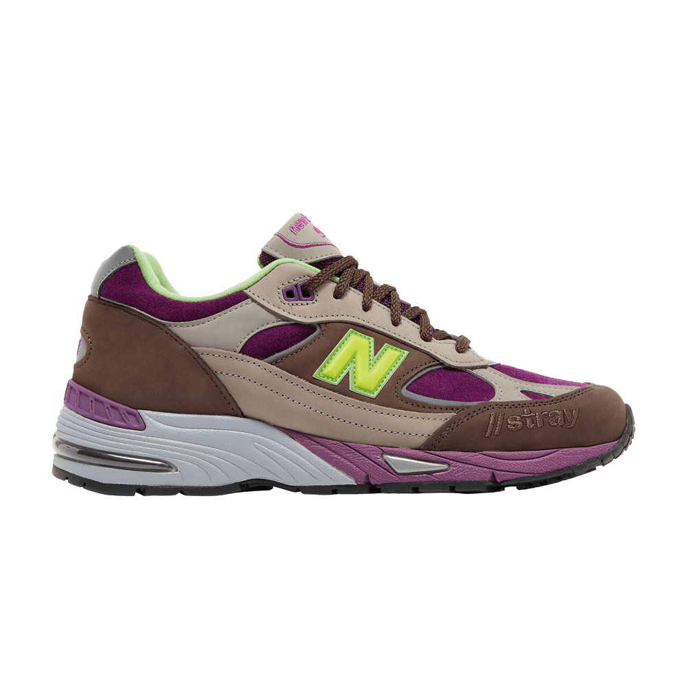 Кроссовки Stray Rats x New Balance 991 Made in England 'Purple Green'