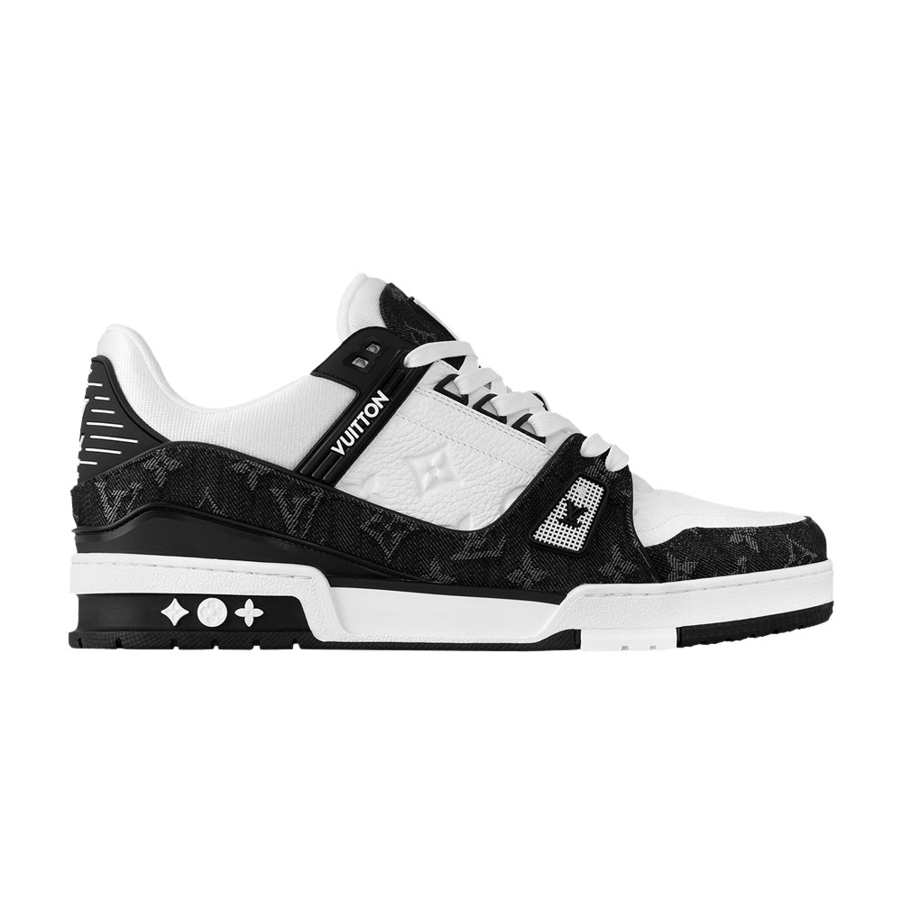Кроссовки Louis Vuitton Trainer 'White Black Denim'