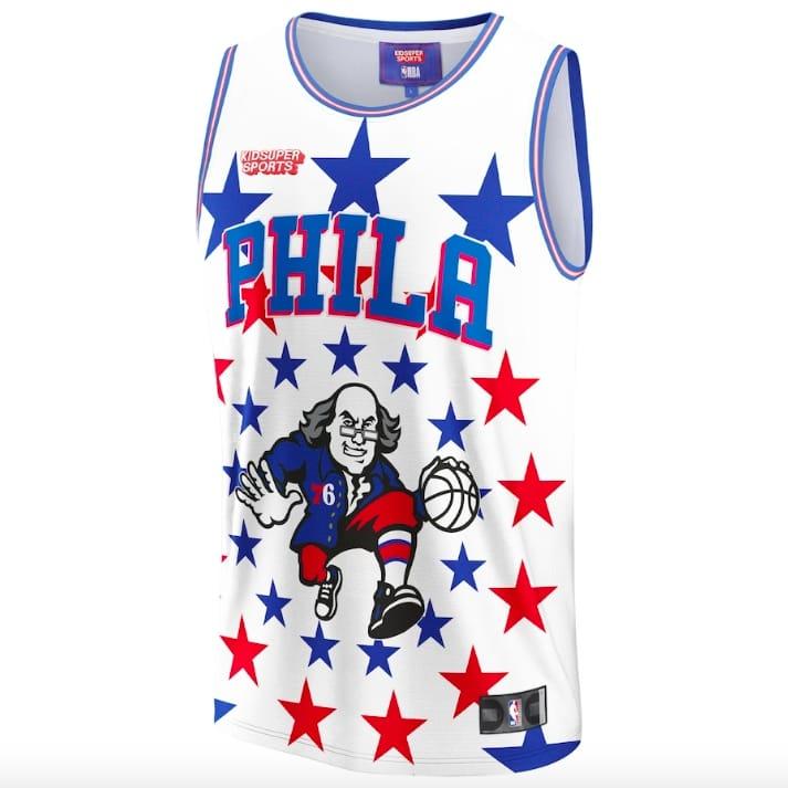 Philadelphia-76ers-NBA-KidSuper-Studios-by-Fanatics-White-Jersey-1
