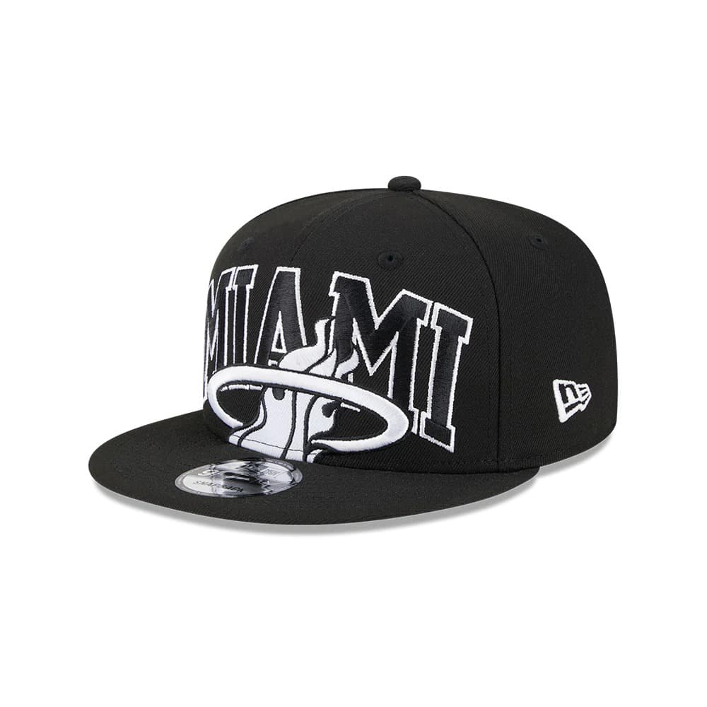 Бейсболка New Era Miami Heat 2024 Tip Off Black 9FIFTY NBA Snapback Hat