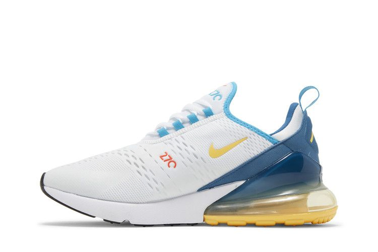 Кроссовки Nike Air Max 270 'White Industrial Blue Citron'