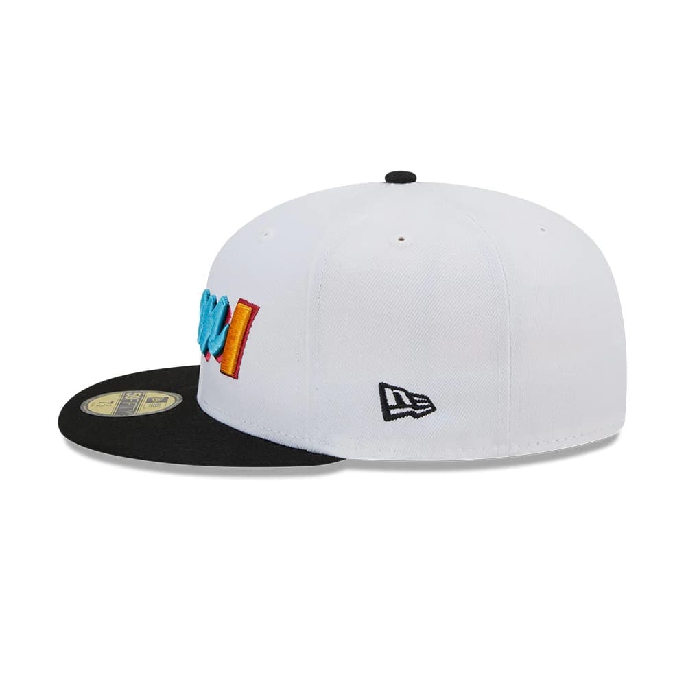 Бейсболка New Era Miami Heat 59FIFTY 2023 City Edition NBA Fitted Hat