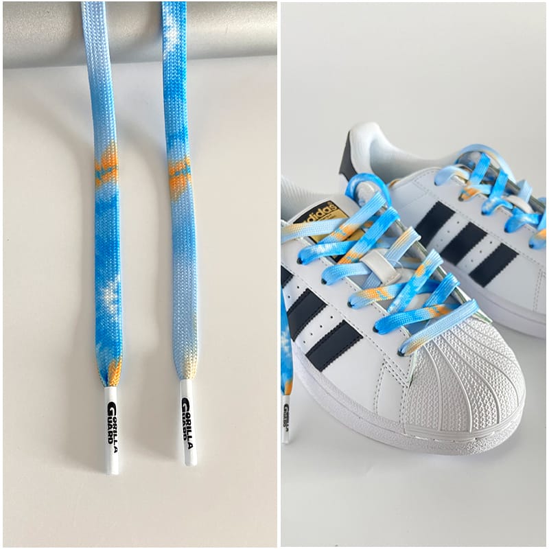 Шнурки Gorilla Guard Adidas Orange-Blue Tie-Dye Laces