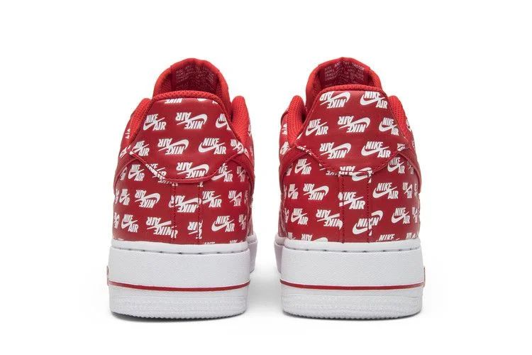 Кроссовки Nike Air Force 1 Low 07 QS 'All Over Logo Red'