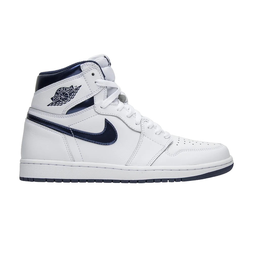 Кроссовки Air Jordan 1 Retro High OG 'Metallic Navy'