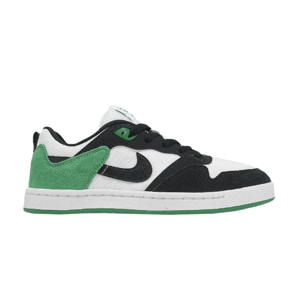 Krossovki-Nike-Alleyoop-SB-GS-White-Black-Classic-Green