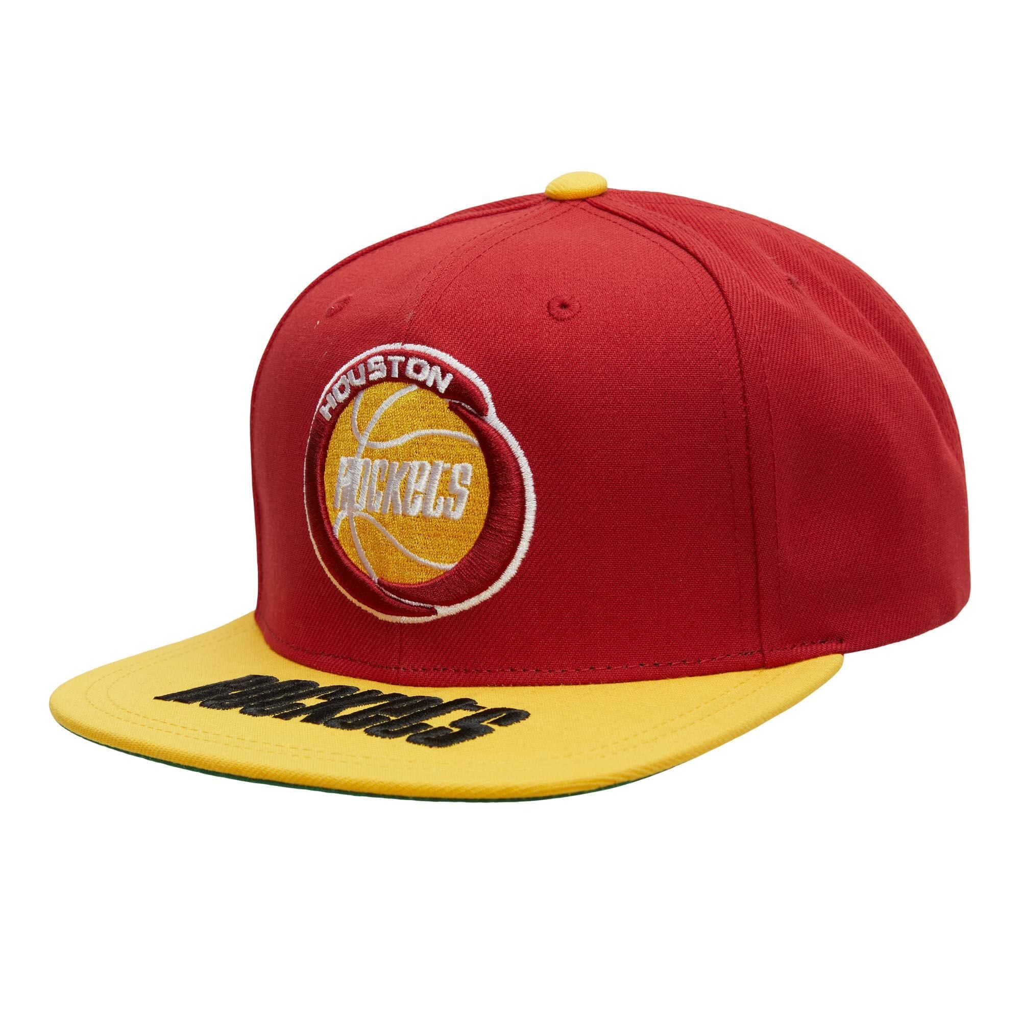 Бейсболка Mitchell & Ness Logo Bill Snapback HWC Houston Rockets Hat