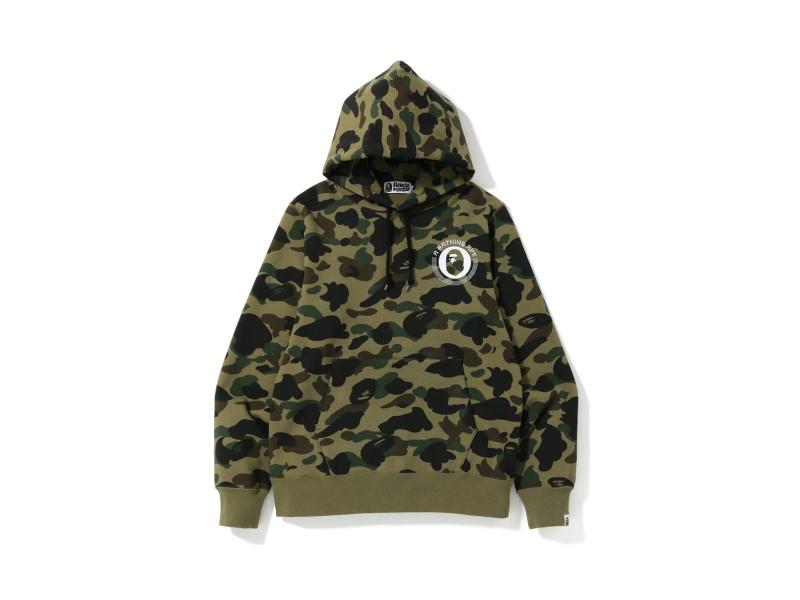 Худи BAPE 1st Camo Kanji Pullover Hoodie Green