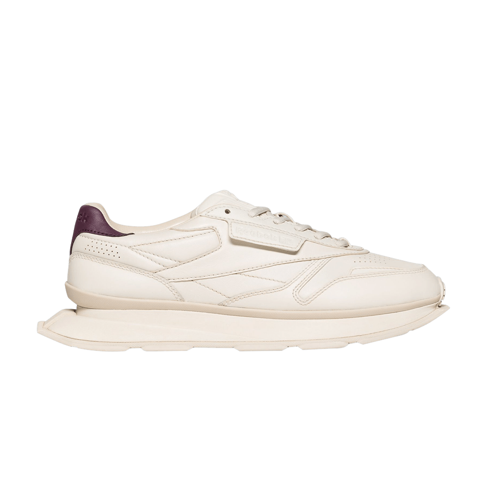 Кроссовки Reebok Classic Leather LTD 'Garment Off White Dark Purple'