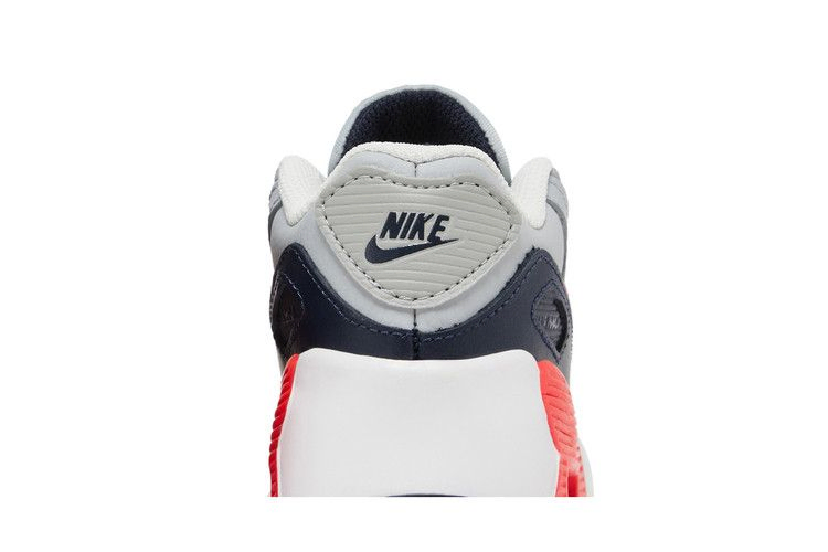 Кроссовки Nike Air Max 90 Leather TD 'Light Smoke Grey Bright Crimson'