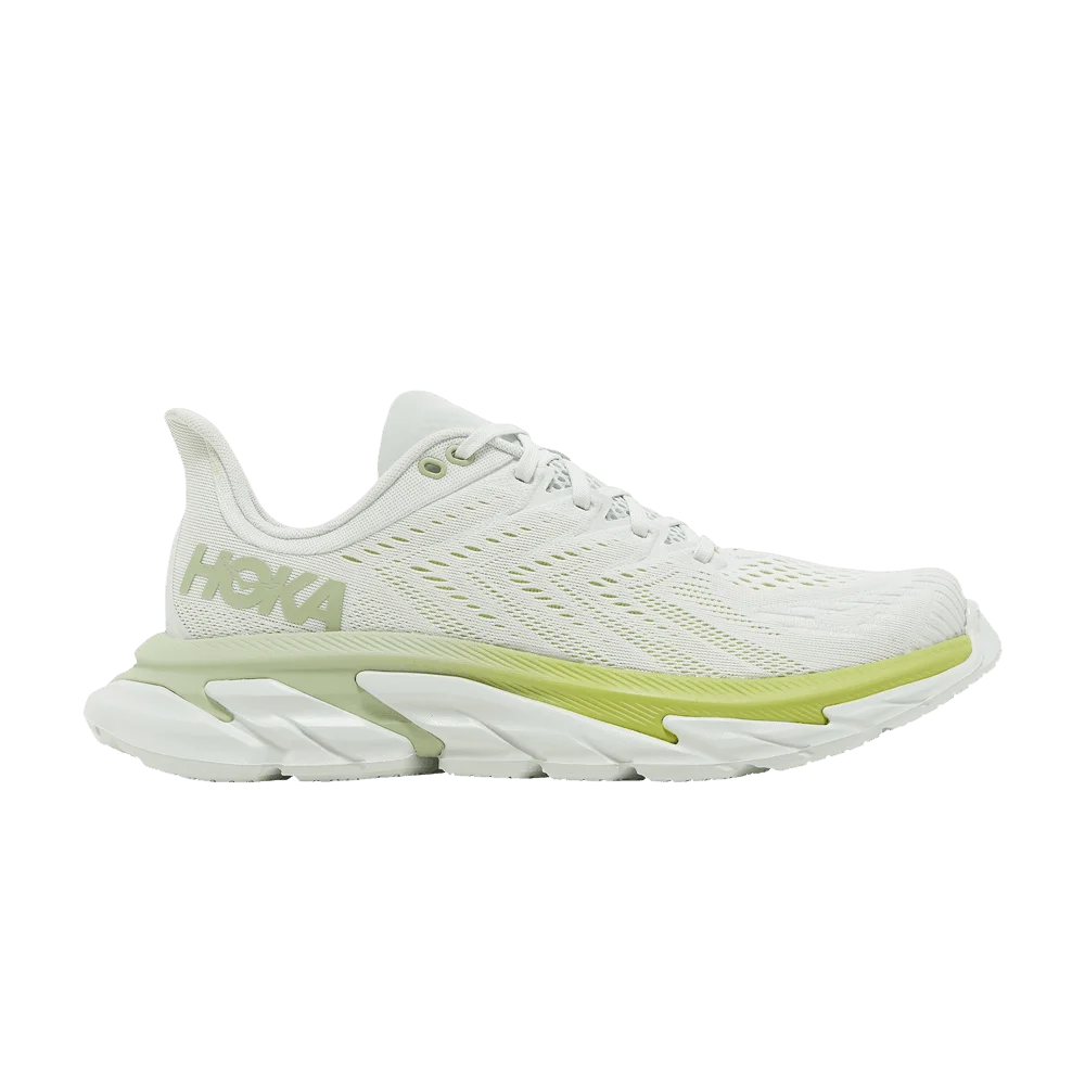 Krossovki-HOKA-Clifton-Edge-Blue-Flower-Green-Glow