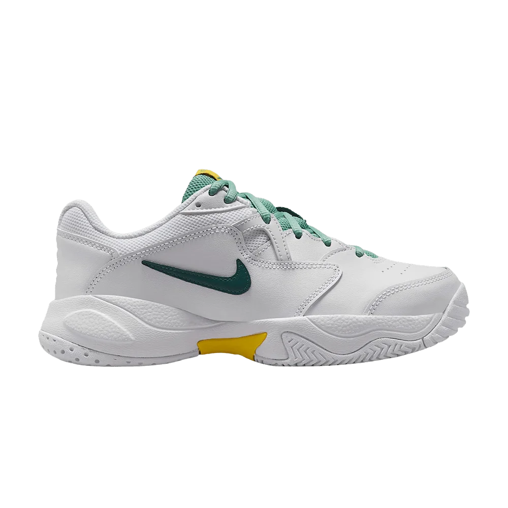 Кроссовки Nike Court Jr. Lite 2 GS 'White Healing Jade Speed Yellow'