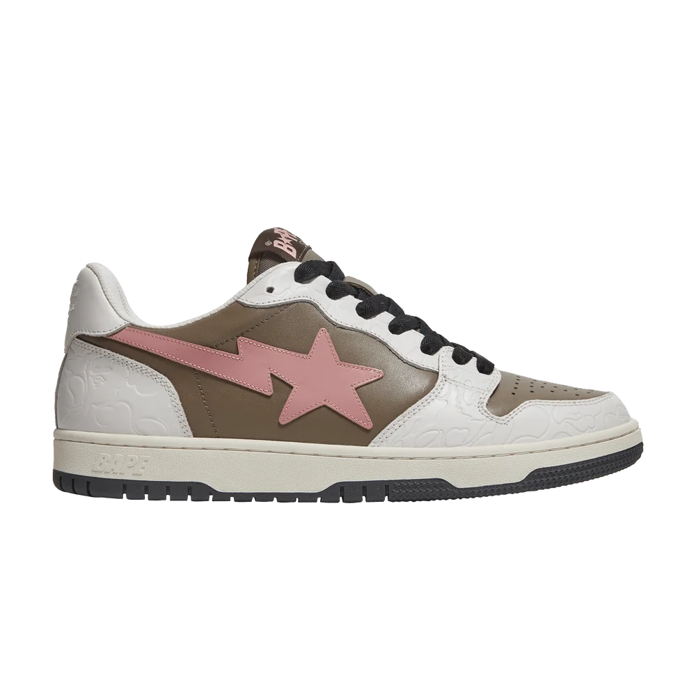 Кроссовки BAPE Court Sta 'Brown Pink'