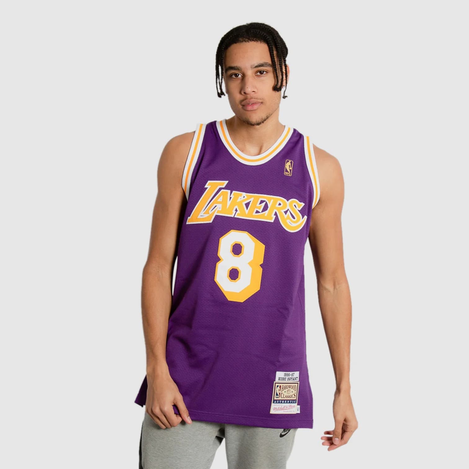 Баскетбольная джерси 1996-97 Los Angeles Lakers Kobe Bryant #8 Authentic Throwback Purple Jersey