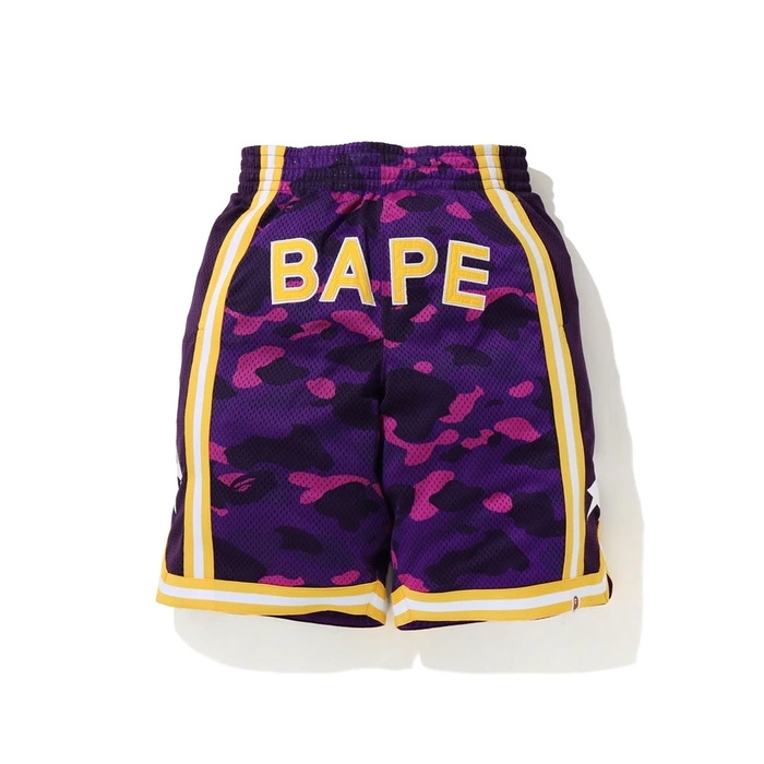 Спортивные шорты BAPE Color Camo Wide Basketball Shorts Purple