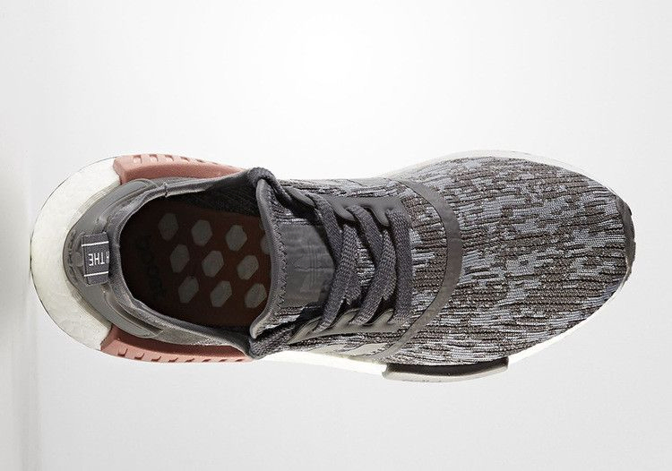 Кроссовки Adidas Wmns NMD_R1 'Heather Grey Raw Pink'