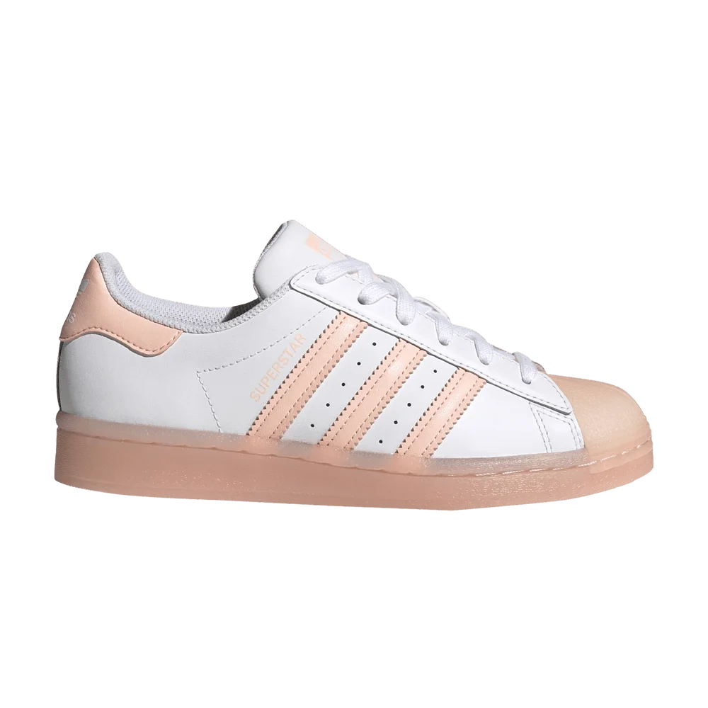 Кроссовки Adidas Superstar J 'White Haze Coral'